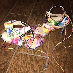 Floral Steve Madden Spring Sandalia Sandals